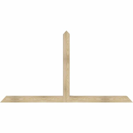 Ekena Millwork Portland Rough Sawn Timber Gable Bracket, Douglas Fir, 84"W x 45"H x 4"D x 4"F, 13/12 Pitch GBW084X45X0404POR00RDF